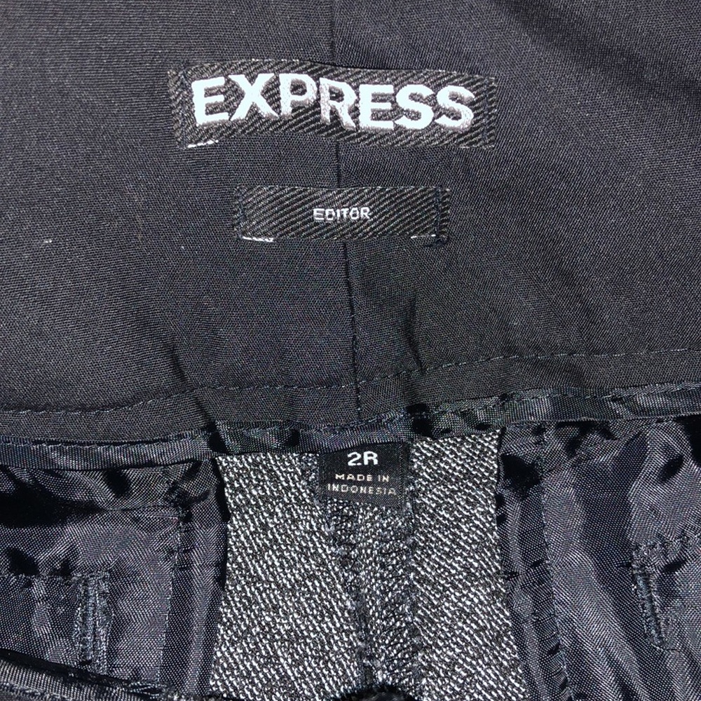 Express Editor Black & Gray Pants - image 4